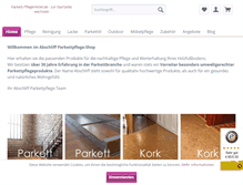 Tablet Screenshot of parkett-pflegemittel.de
